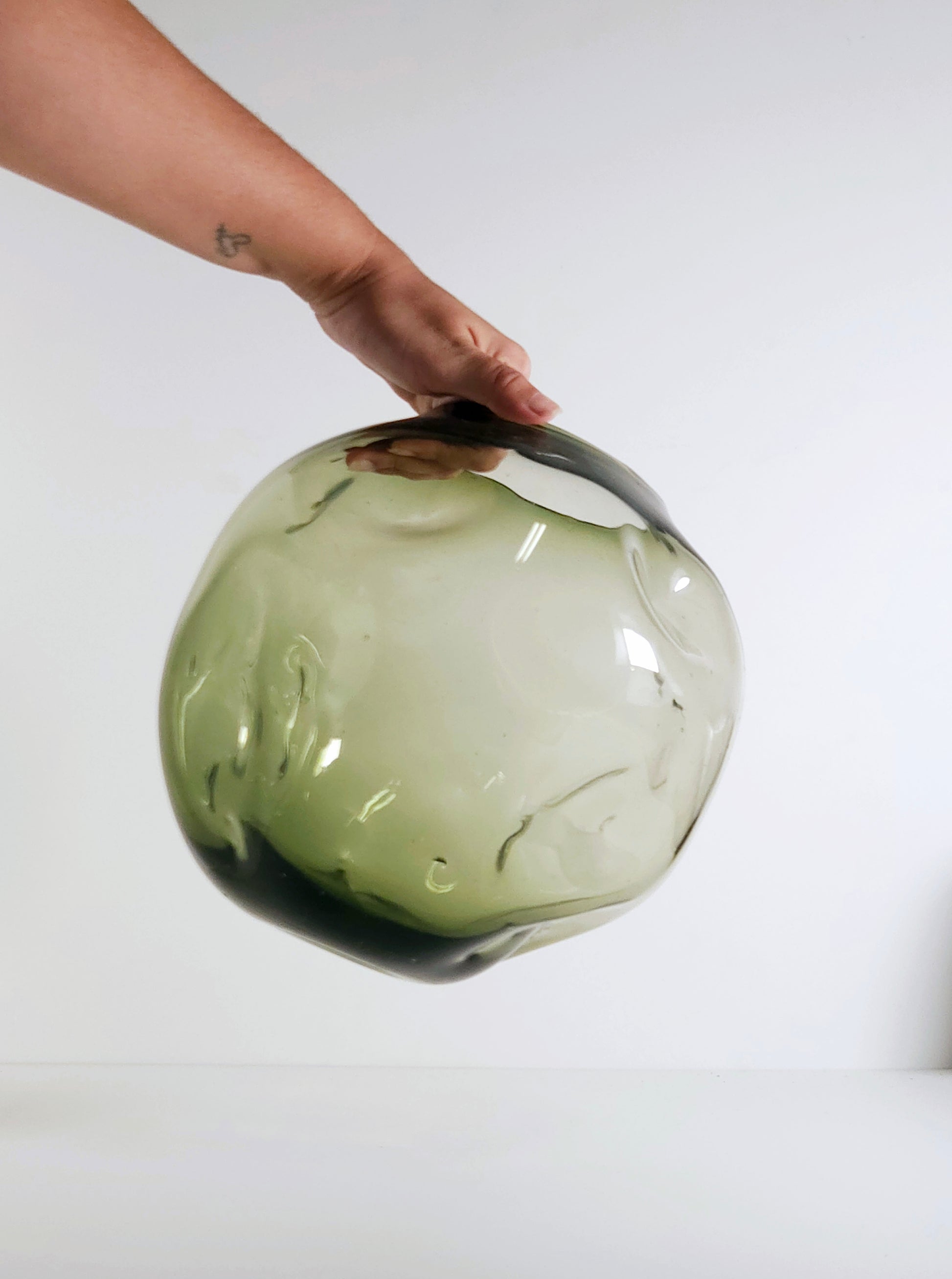 Jarrón Pecera Verde