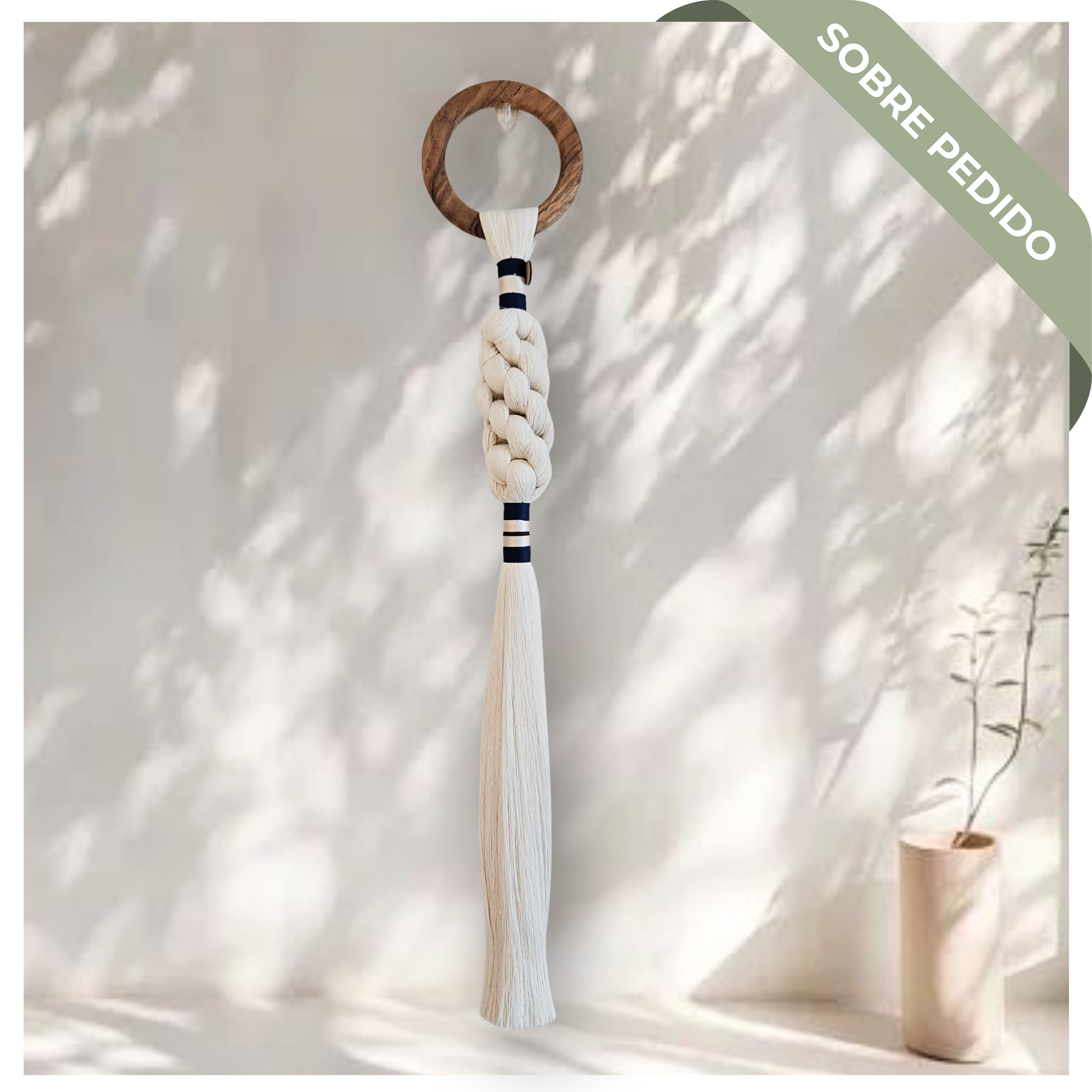 Totem Decorativo Macramé