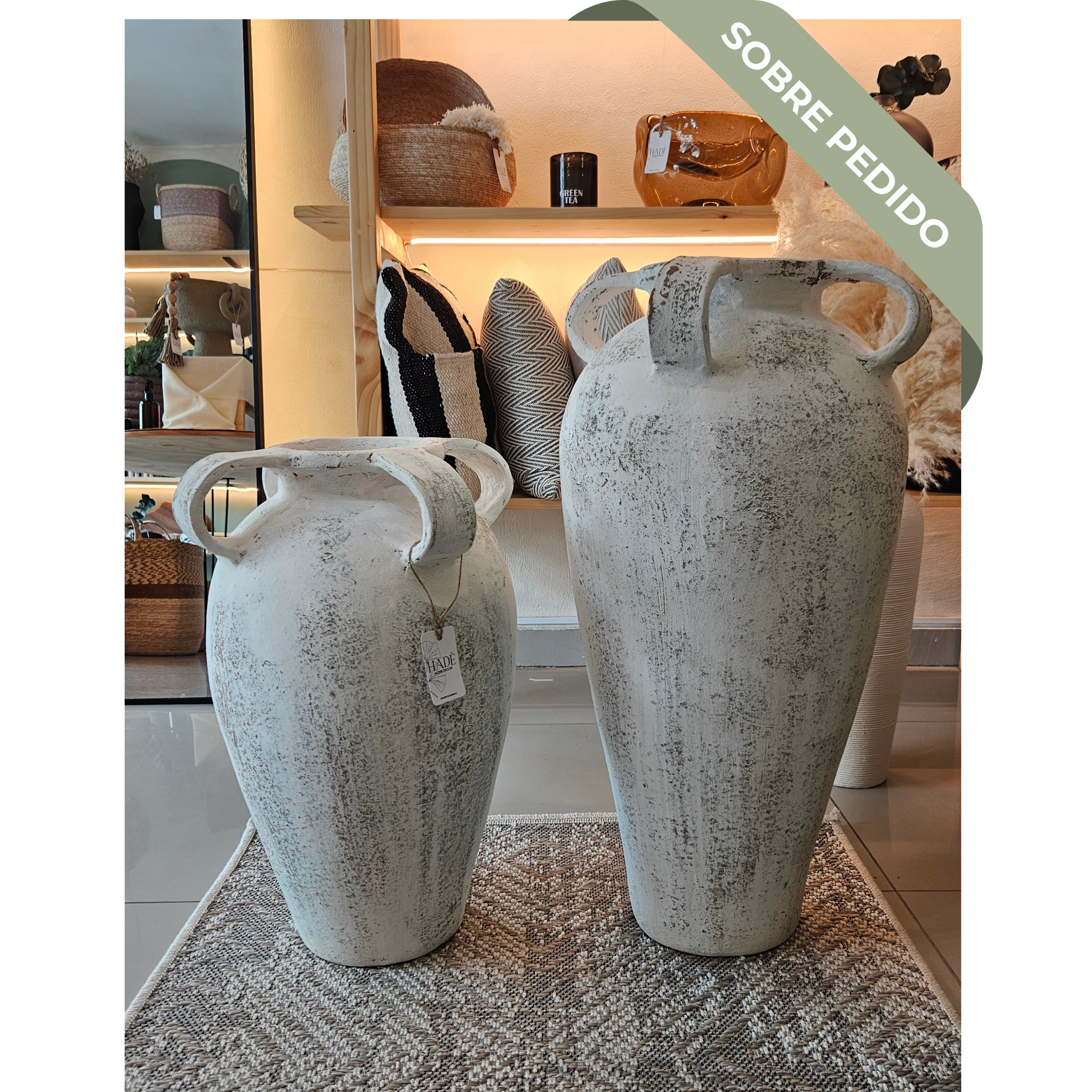 Duo Jarrones Escultura