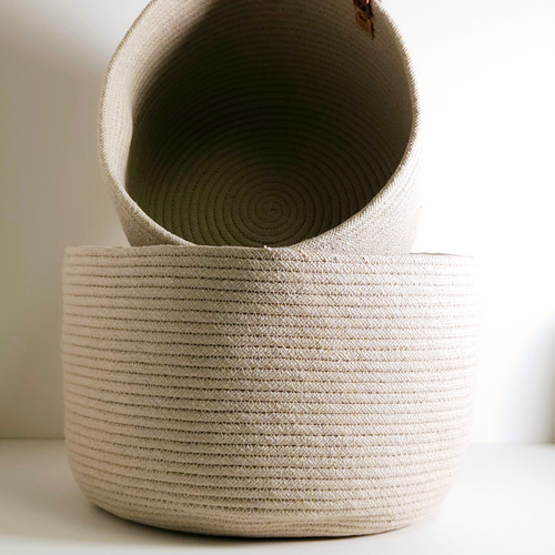 Canasta Recta 25-30 Beige