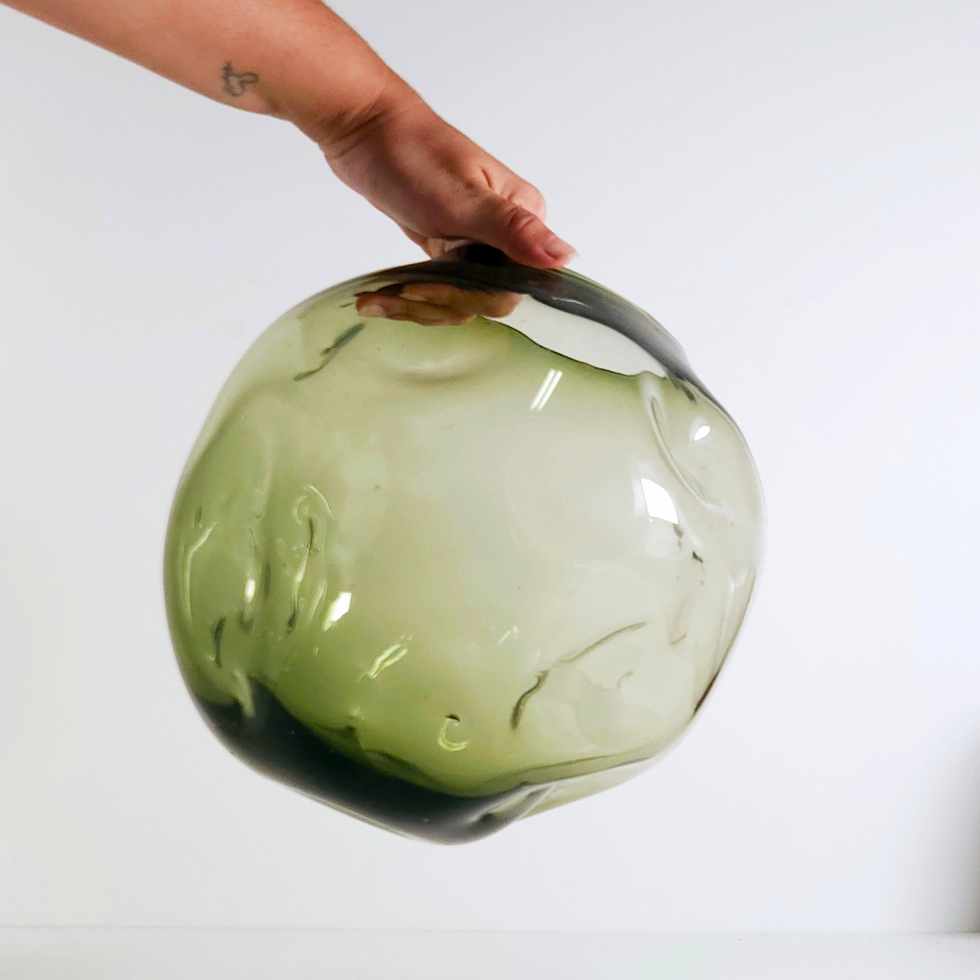 Jarrón Pecera Verde