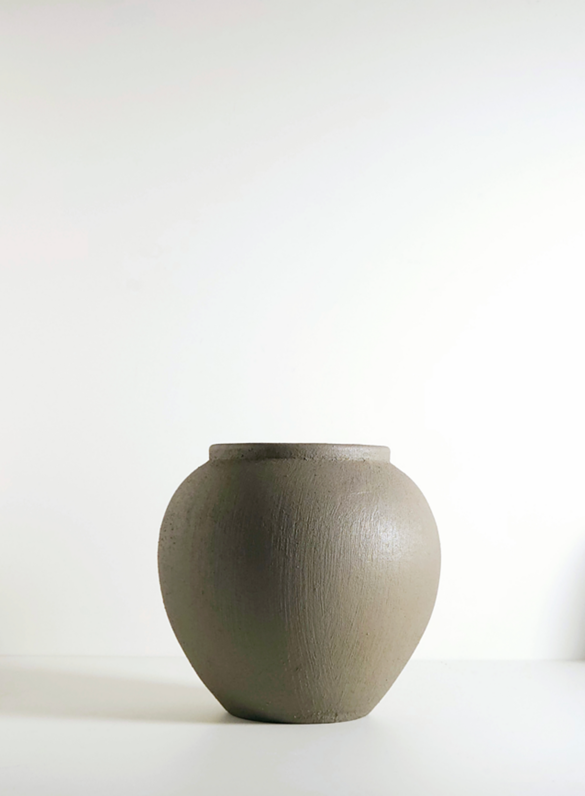 Jarrón Bolita Gris