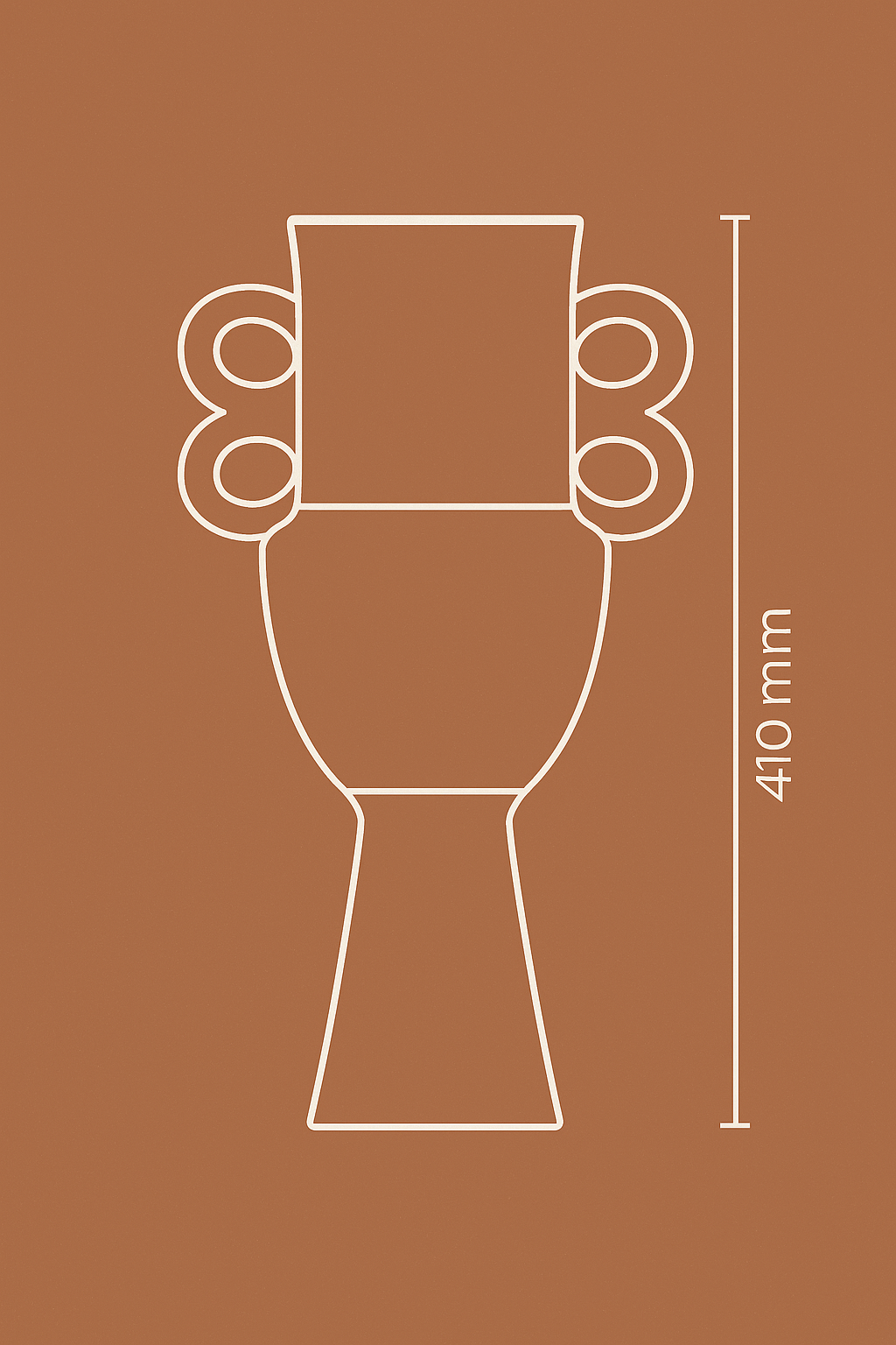 Jarrón Copa Terracota