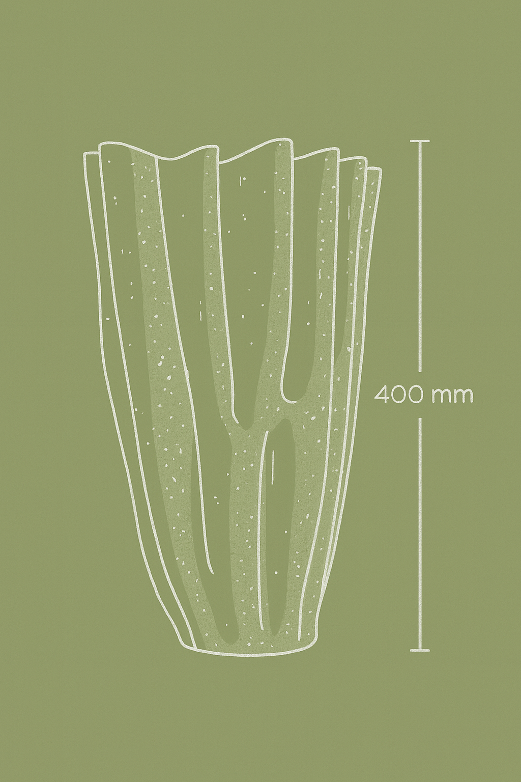 Jarrón Alga Verde